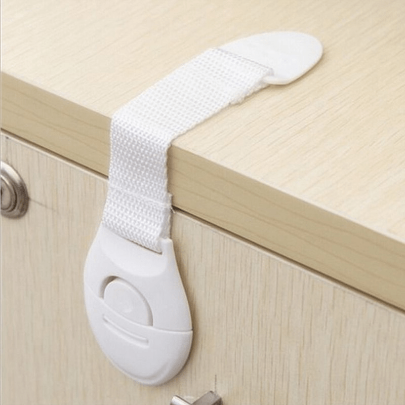 SafeLock | 10pcs White Safety Cabinet Locks for Children