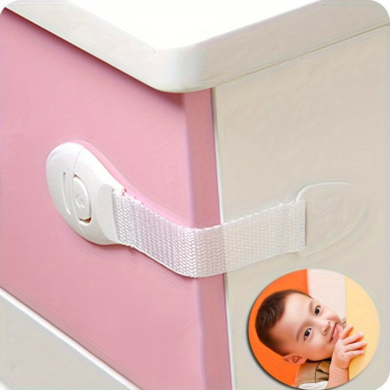 SafeLock | 10pcs White Safety Cabinet Locks for Children