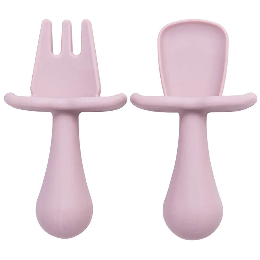 TinyTastes | BPA-Free Silicone Mini Fork and Spoon Set