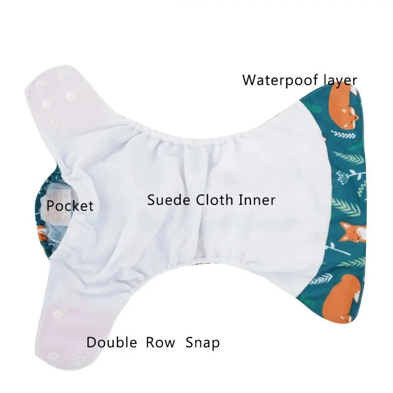 EcoBum | 4Pcs/Set Eco-Friendly Cloth Diapers