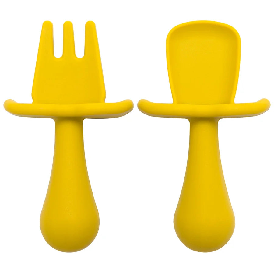 TinyTastes | BPA-Free Silicone Mini Fork and Spoon Set