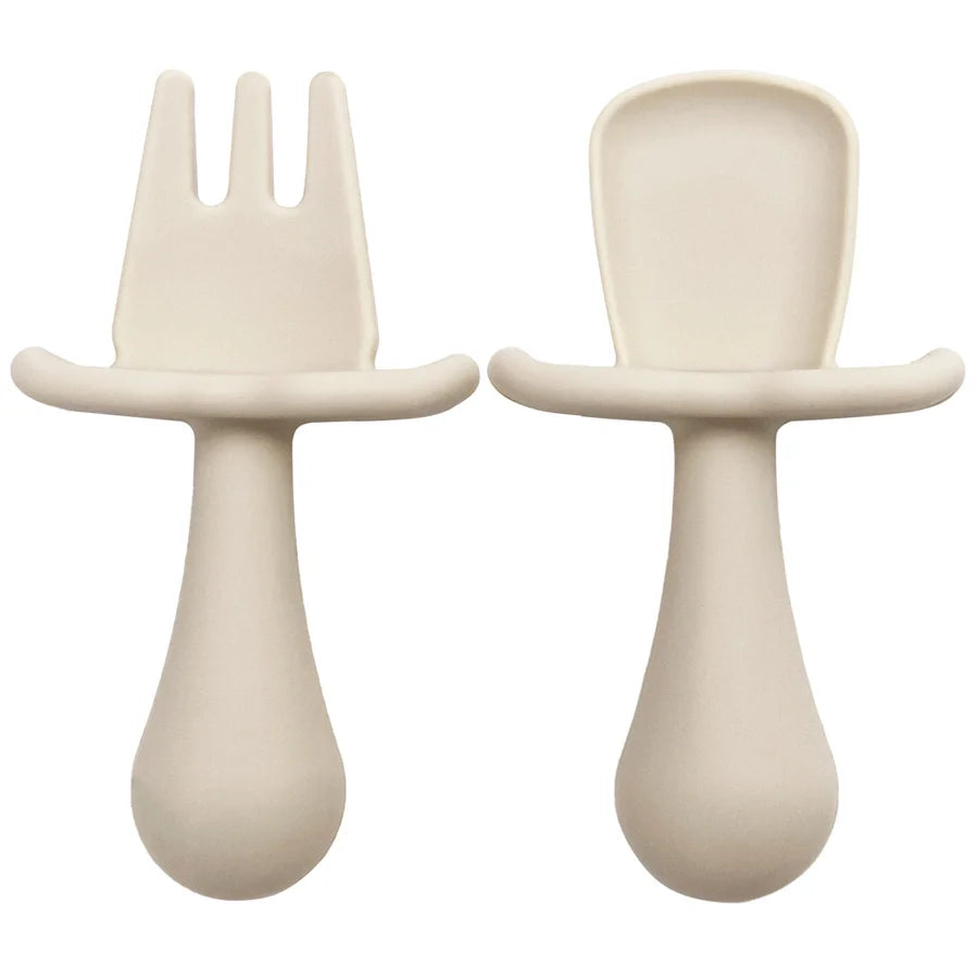 TinyTastes | BPA-Free Silicone Mini Fork and Spoon Set