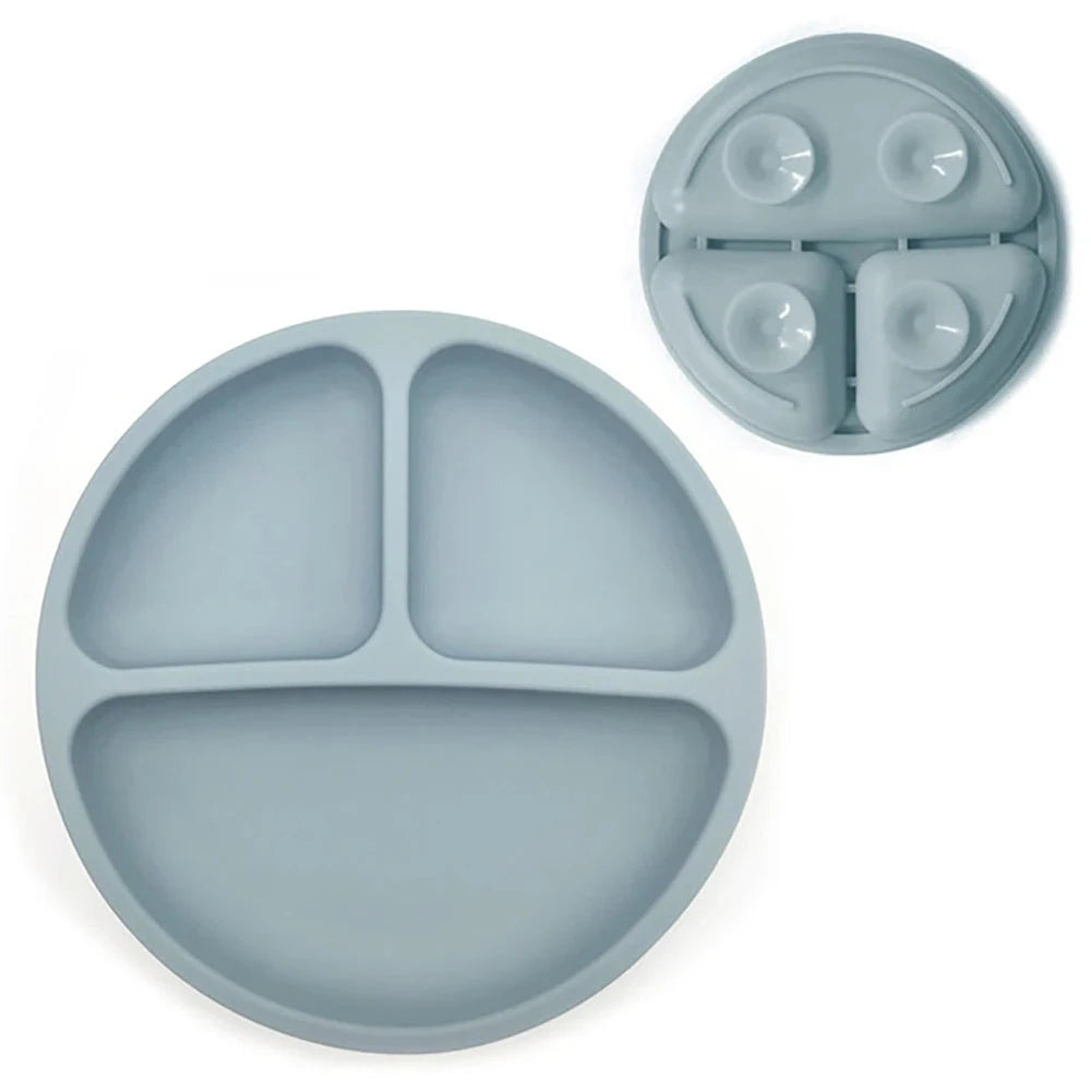 TinyDine | Baby Safe Sucker Silicone Eating Plate