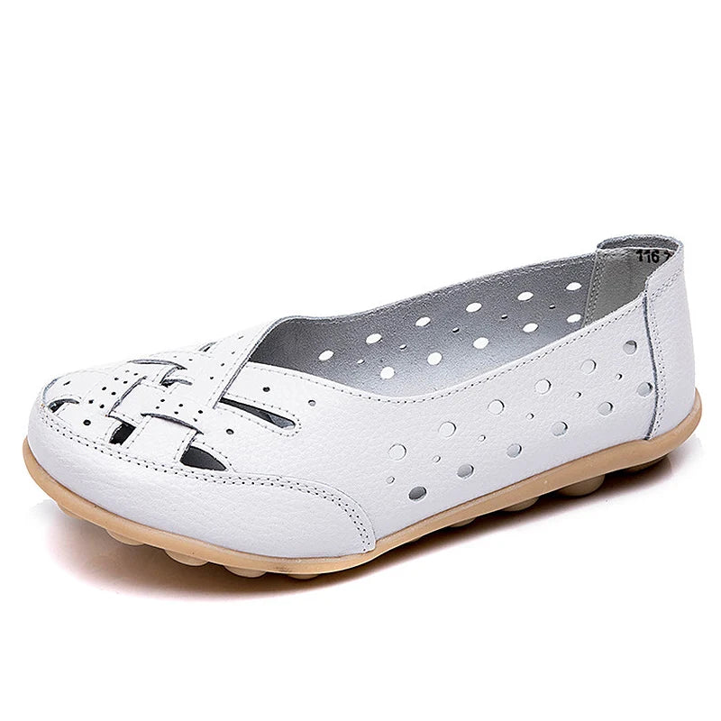 Orthopedic Allure | Effortless Elegance in Women's Leather Loafers