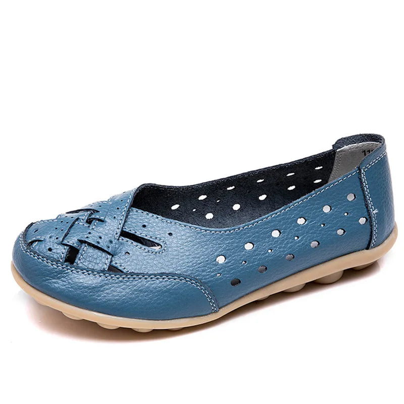 Orthopedic Allure | Effortless Elegance in Women's Leather Loafers