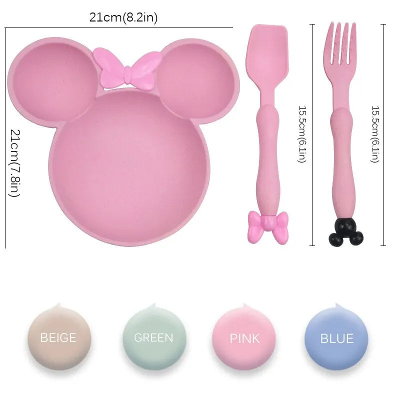 Tiny Tummy | 3-pcs Cartoon Dinnerware Set