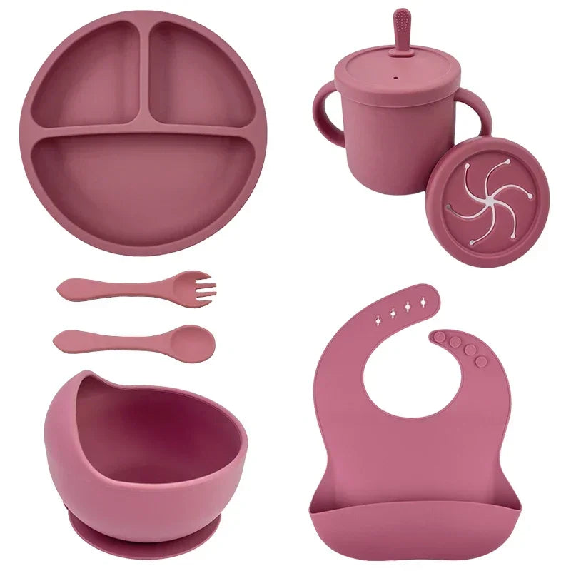 MunchkinMate | BPA-Free Silicone Feeding Set