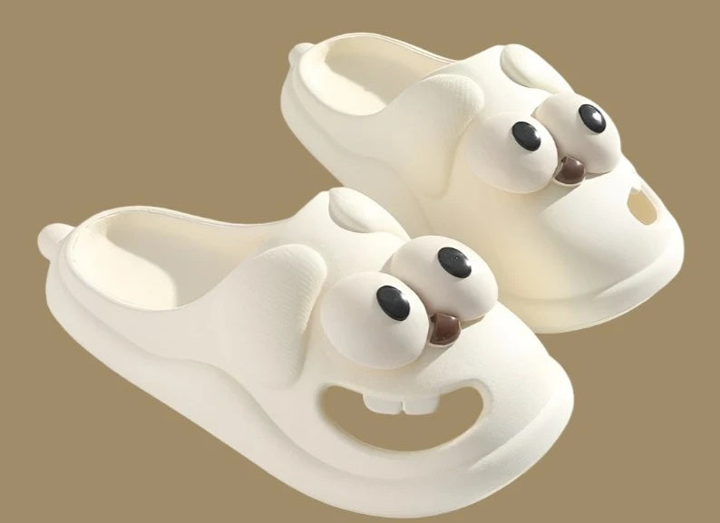 Sole Kiss | Big Eyes Dog Slippers