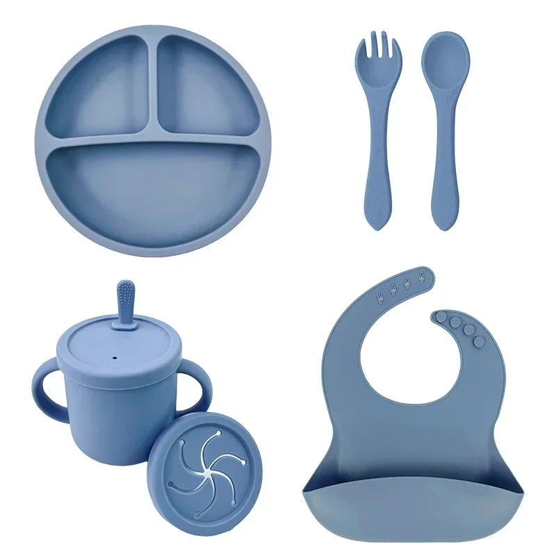 MunchkinMate | BPA-Free Silicone Feeding Set