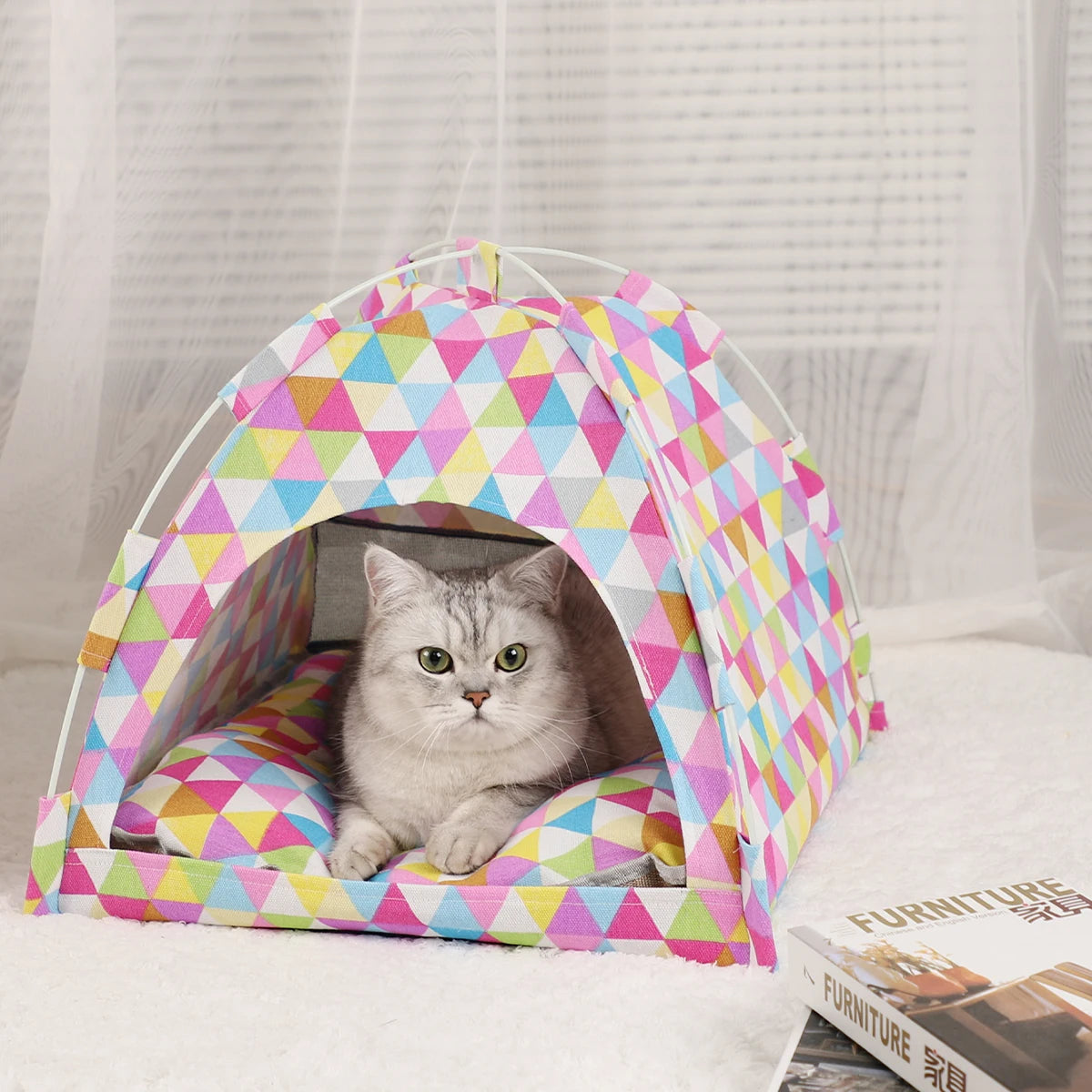 CozyNest | Cat Tent Bed