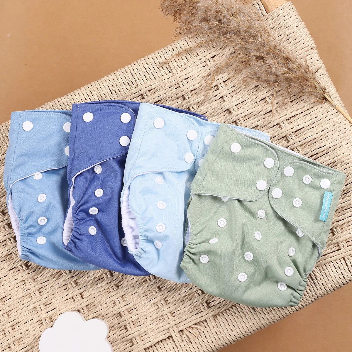 EcoBum | 4Pcs/Set Eco-Friendly Cloth Diapers