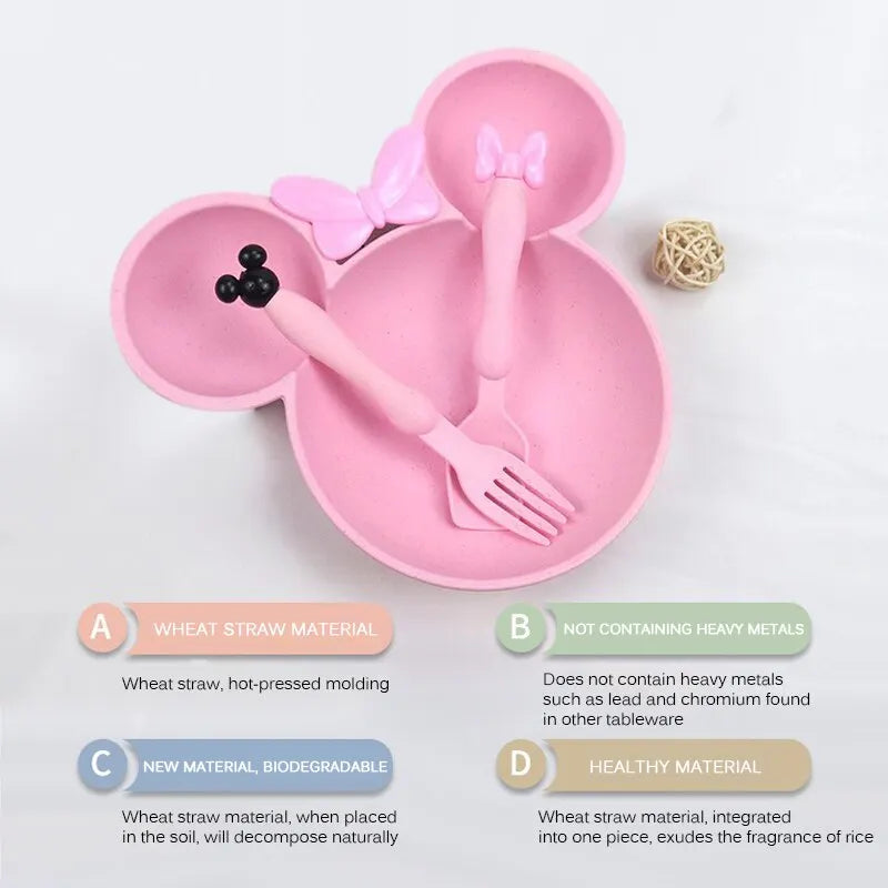 Tiny Tummy | 3-pcs Cartoon Dinnerware Set