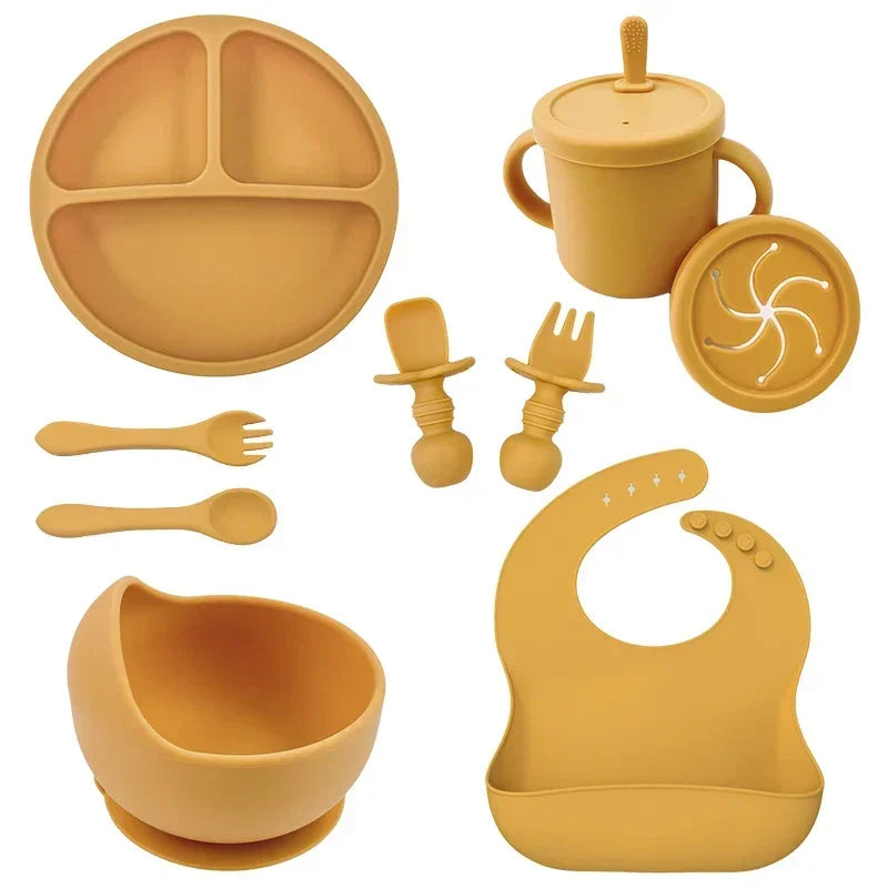 MunchkinMate | BPA-Free Silicone Feeding Set