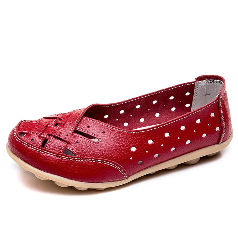 Orthopedic Allure | Effortless Elegance in Women's Leather Loafers