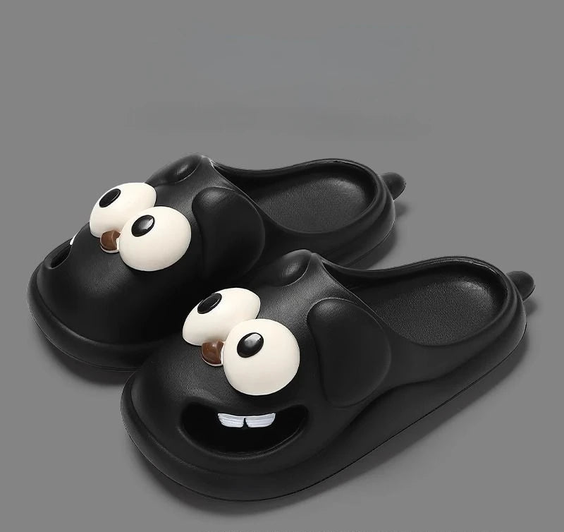 Sole Kiss | Big Eyes Dog Slippers